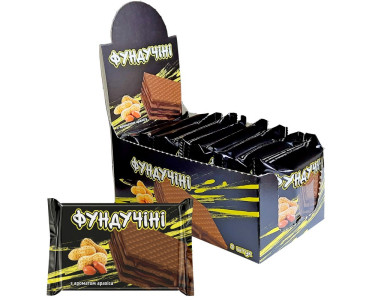 Вафлі Фундучіні арахіс 9шт/бокс купити